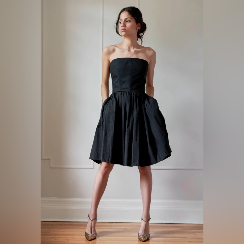Jacob Black Strapless Party Dress - Picture 1 of 7